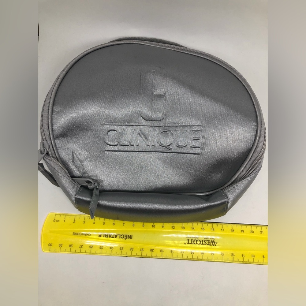 Clinique Metallic Gray Toiletry Bag
